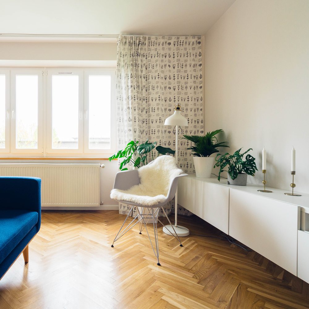 Bright modern living room
